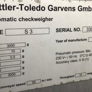 Mettler-Toledo S3 Checkweigher